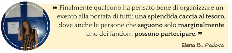 Testiominianza fanhunt caccia al tesoro fandom