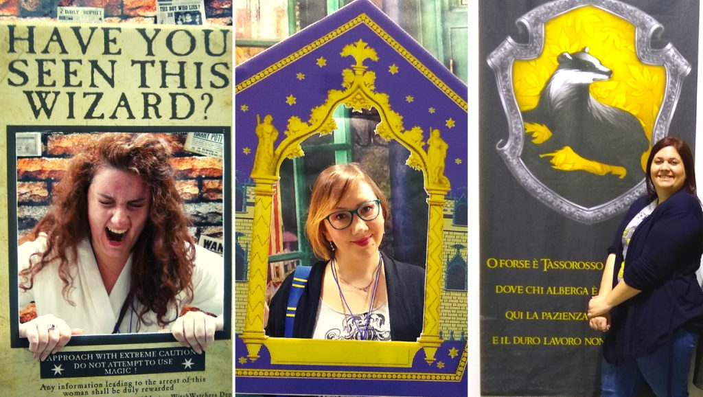 Le tre autrici fan di Harry Potter al Cartoomics