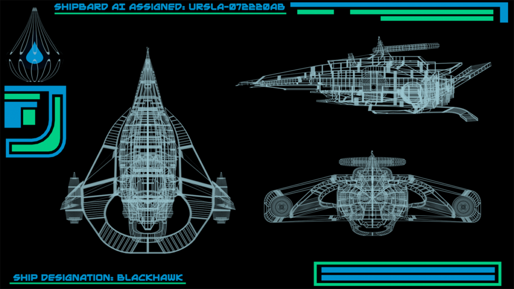 Schematics of spaceship of Alien Rescue